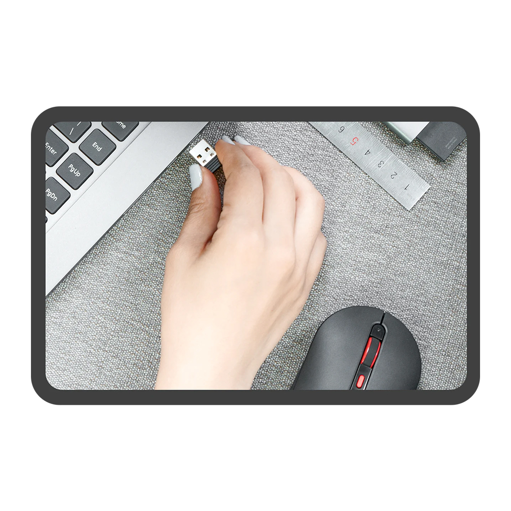 Мишка Xiaomi Miiiw Mute Wireless Black (MWMM01 Black) - зображення 4