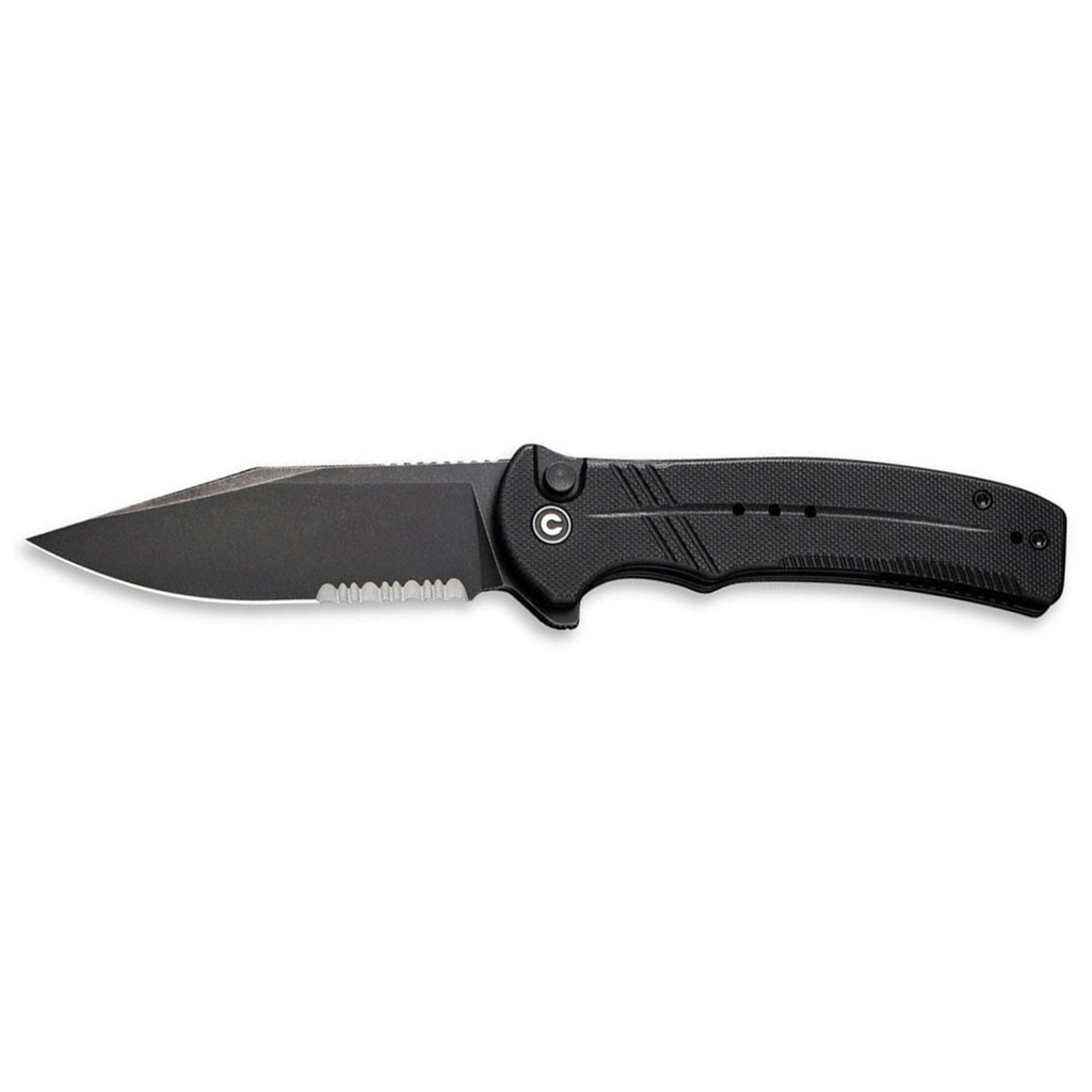 Ніж Civivi Cogent Serrated, Black G10, Darkwash (C20038E-1) - зображення 1
