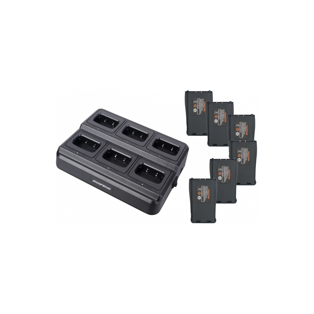 Зарядний пристрій Baofeng для 6 рацій BF-888S (BL-1X6 + 6 АКБ BL-888) (ГРР00000208) - зображення 1