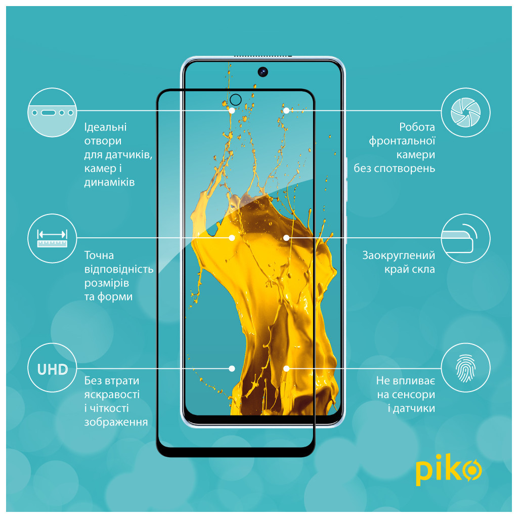 Скло захисне Piko Full Glue Tecno Camon 19/19 Pro (1283126547287) - зображення 2
