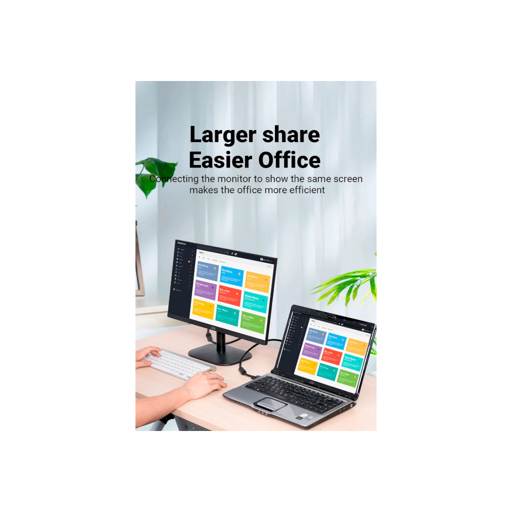 Кабель мультимедійний VGA 15M-15M 2.0m ferrite Vention (DAEBH) - зображення 9