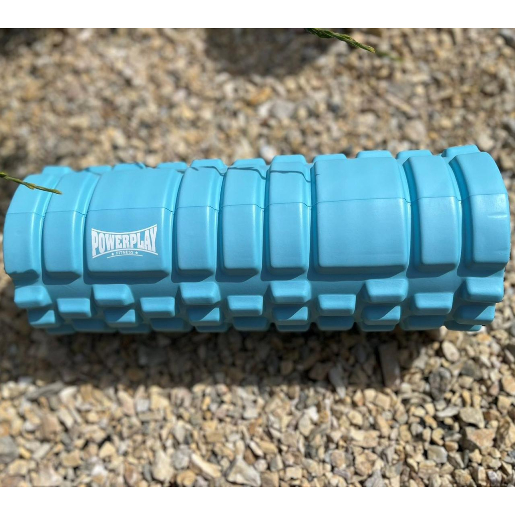Масажний ролик PowerPlay 4025 Massage Roller 33x14см Синій (PP_4025_Blue) - зображення 7