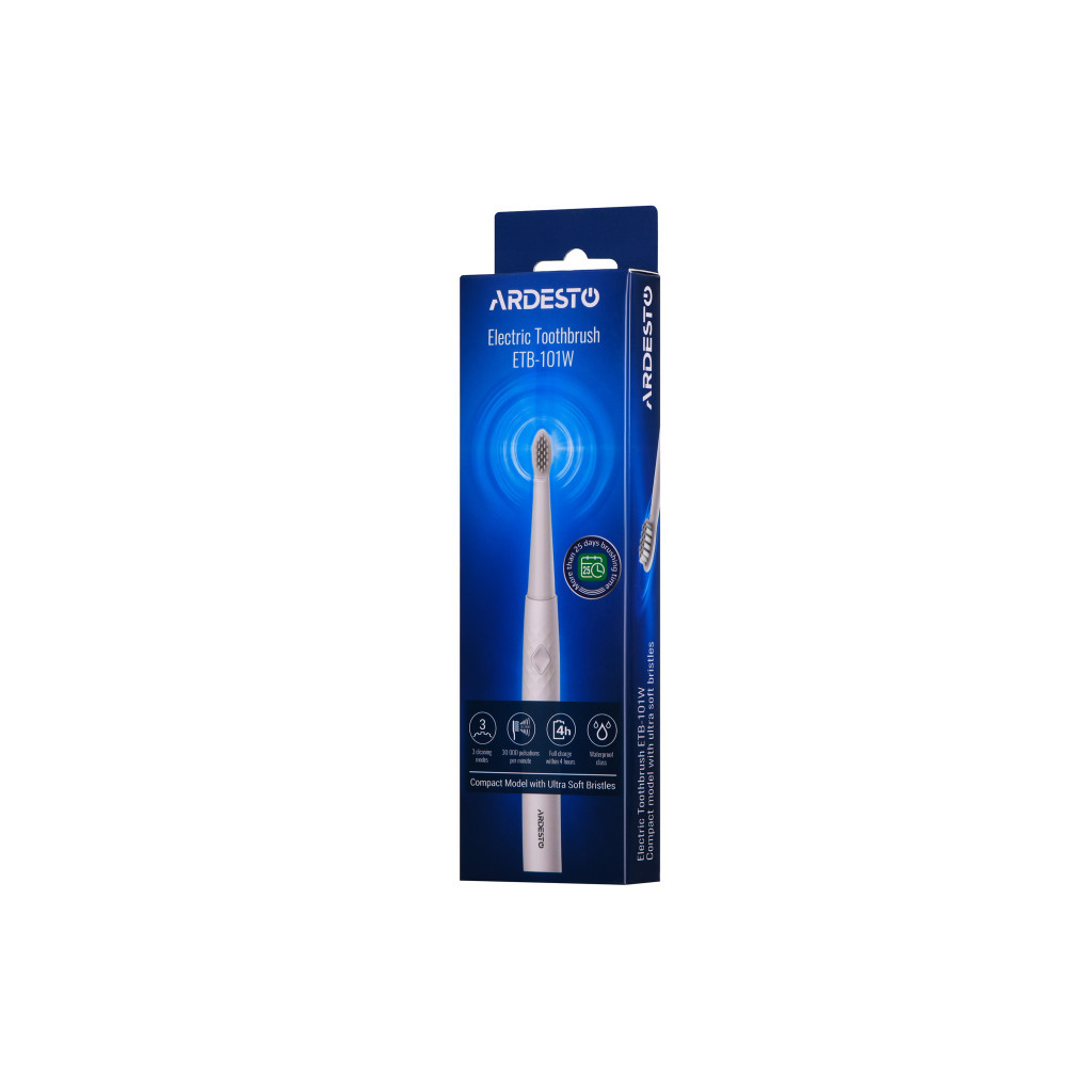 Електрична зубна щітка Ardesto ETB-101W - зображення 3