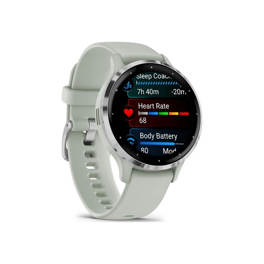 Смарт-годинник Garmin Venu 3S, Sage Gray + Passivated, GPS (010-02785-01) - зображення 3