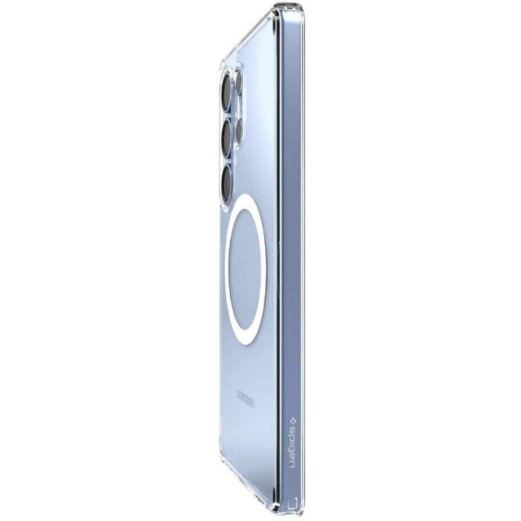 Чохол до мобільного телефона Spigen Samsung Galaxy S25 Ultra, Ultra Hybrid MagFit, Clear White (ACS08956) - изображение 4