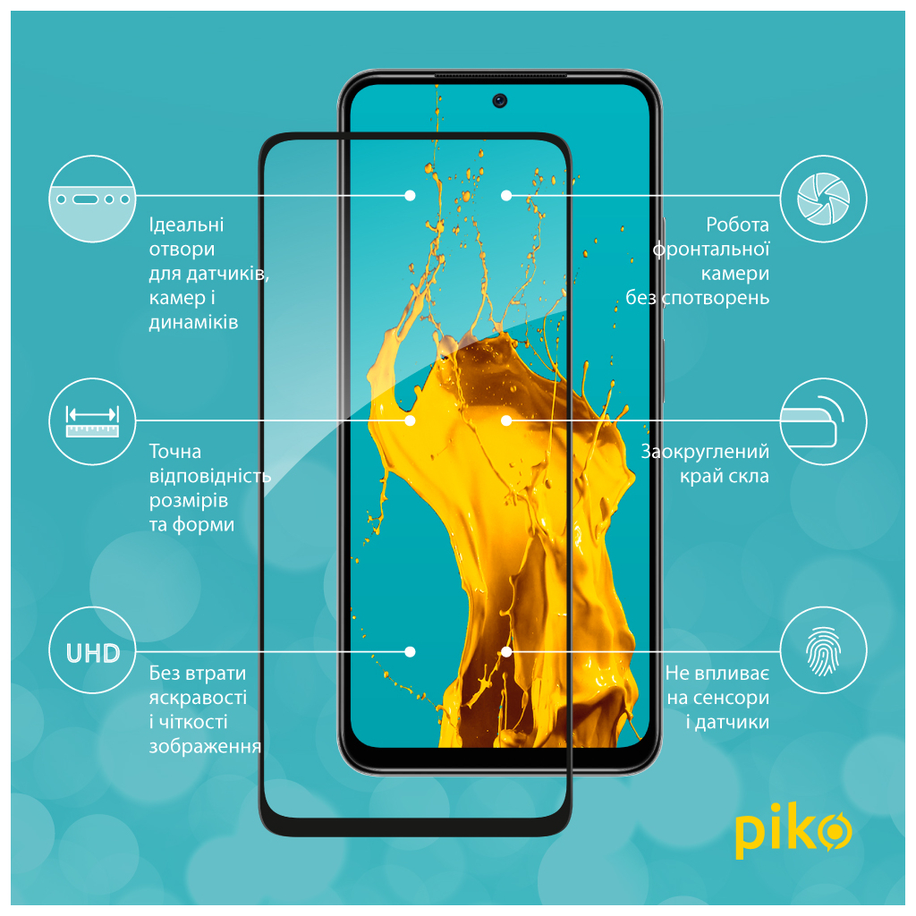 Скло захисне Piko Full Glue Xiaomi Redmi Note 11S Black (1283126522758) - зображення 2