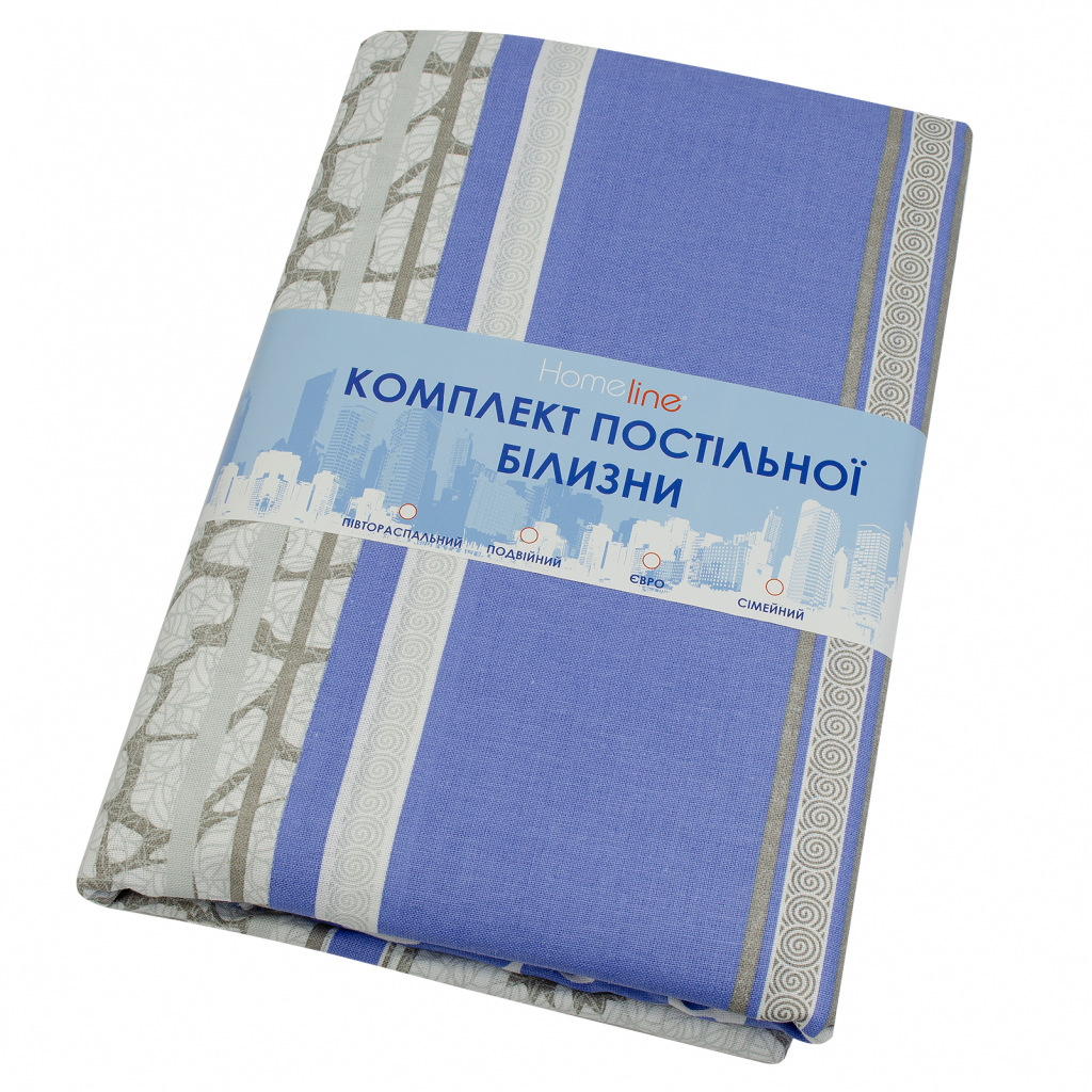 Постільна білизна Home Line Мармур зелений 50х70 см бязь полуторний (156308) - зображення 2