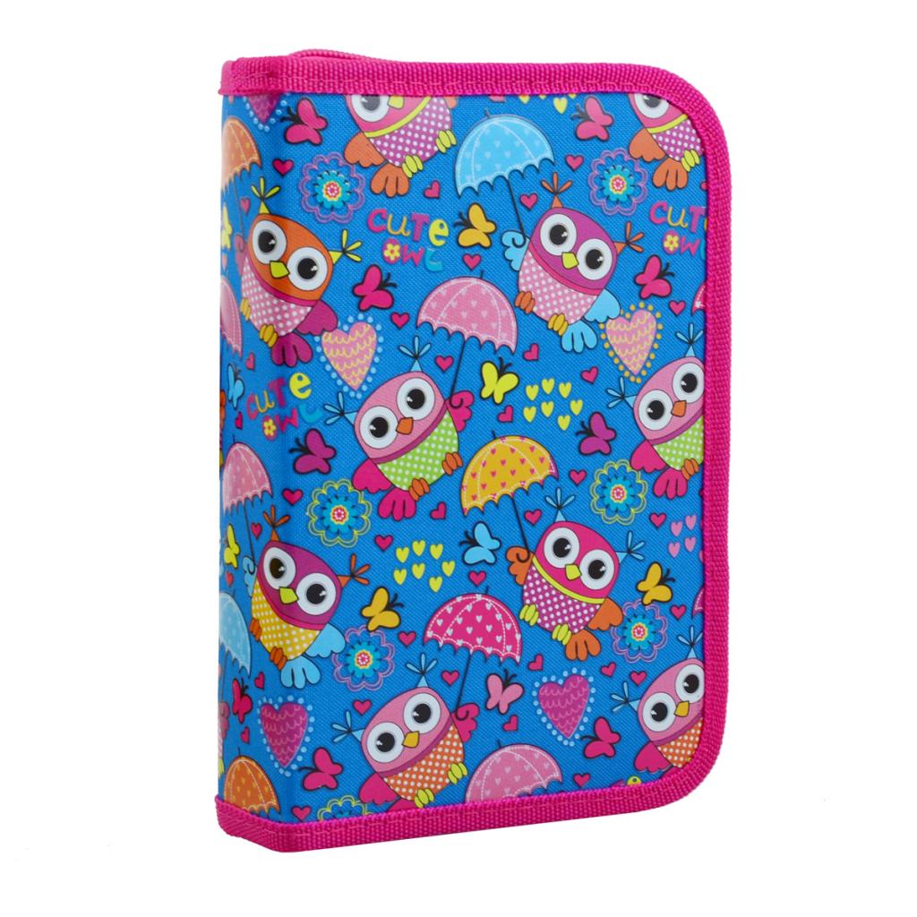 Пенал 1 вересня Owl party твердий одинарний з клапаном (532703) - зображення 1