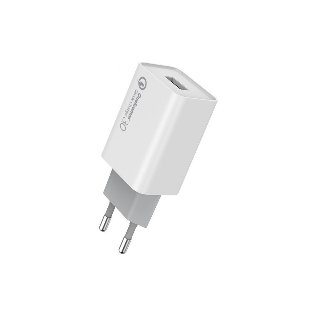 Зарядний пристрій ColorWay 1USB Quick Charge 3.0 (18W) (CW-CHS013Q-WT) - зображення 3
