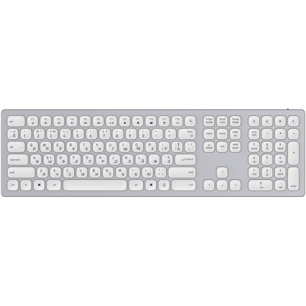 Клавіатура OfficePro SK1550 Wireless White (SK1550W) - зображення 1