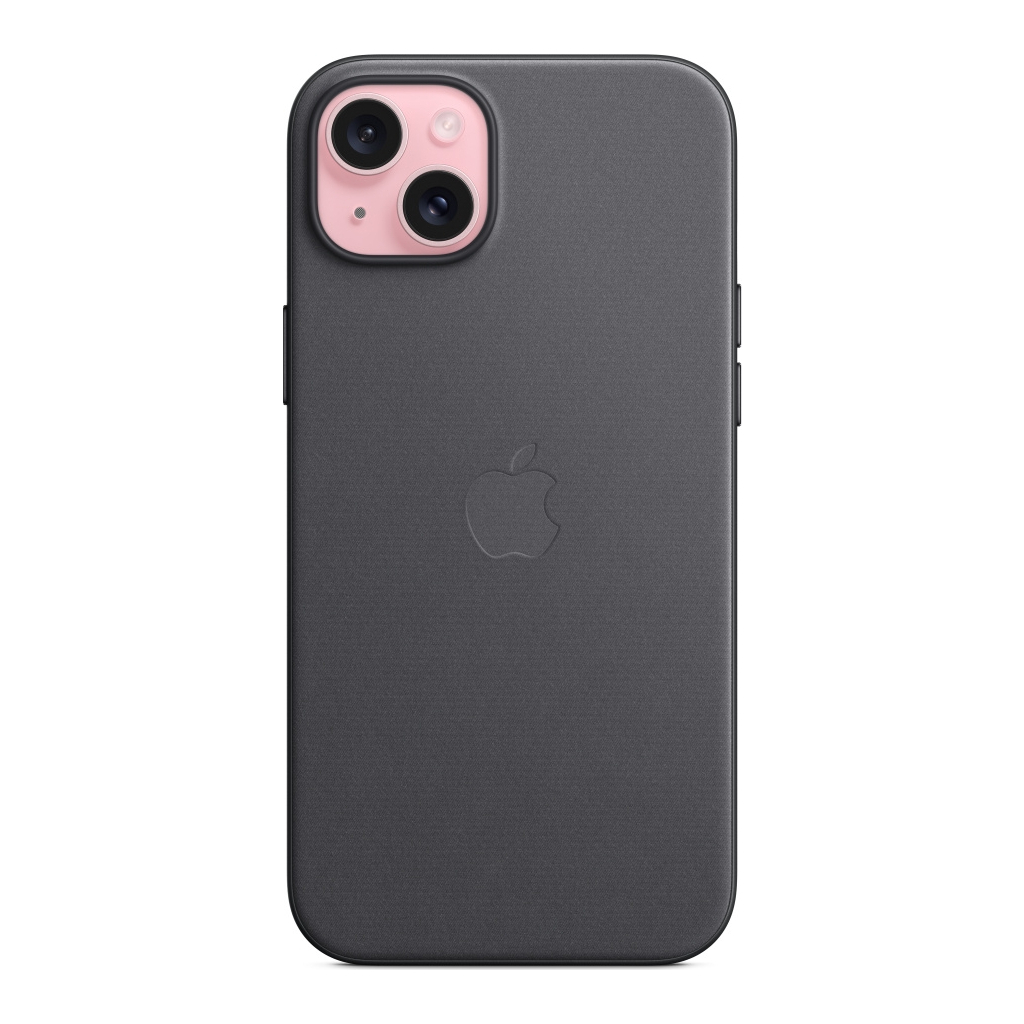 Чохол до мобільного телефона Apple iPhone 15 Plus FineWoven Case with MagSafe Black (MT423ZM/A) - зображення 2