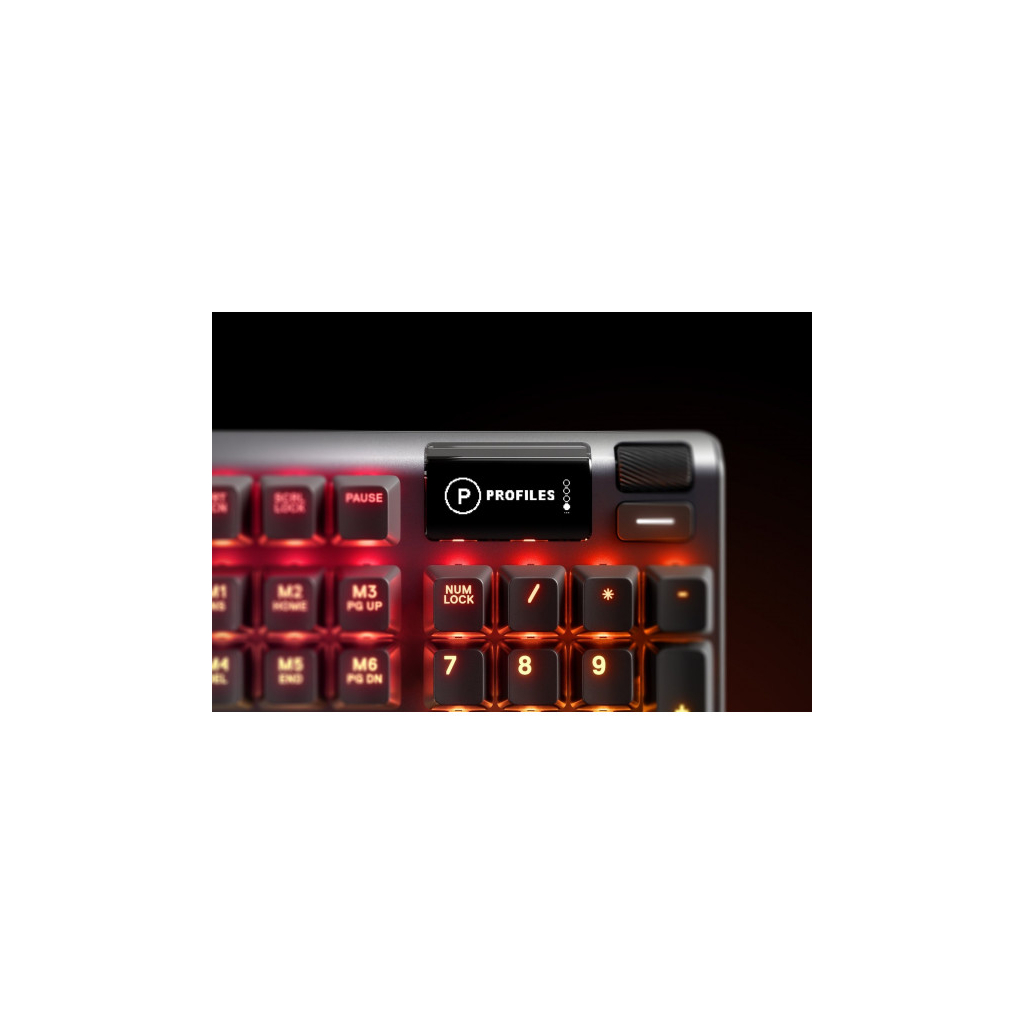 Клавіатура SteelSeries Apex 7 Blue Switch OLED Smart Display USB UA Black (64774) - зображення 6