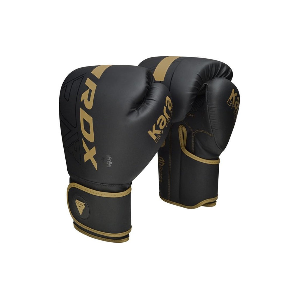 Боксерські рукавички RDX F6 Kara Matte Golden 8 унцій (BGR-F6MGL-8OZ) - зображення 3