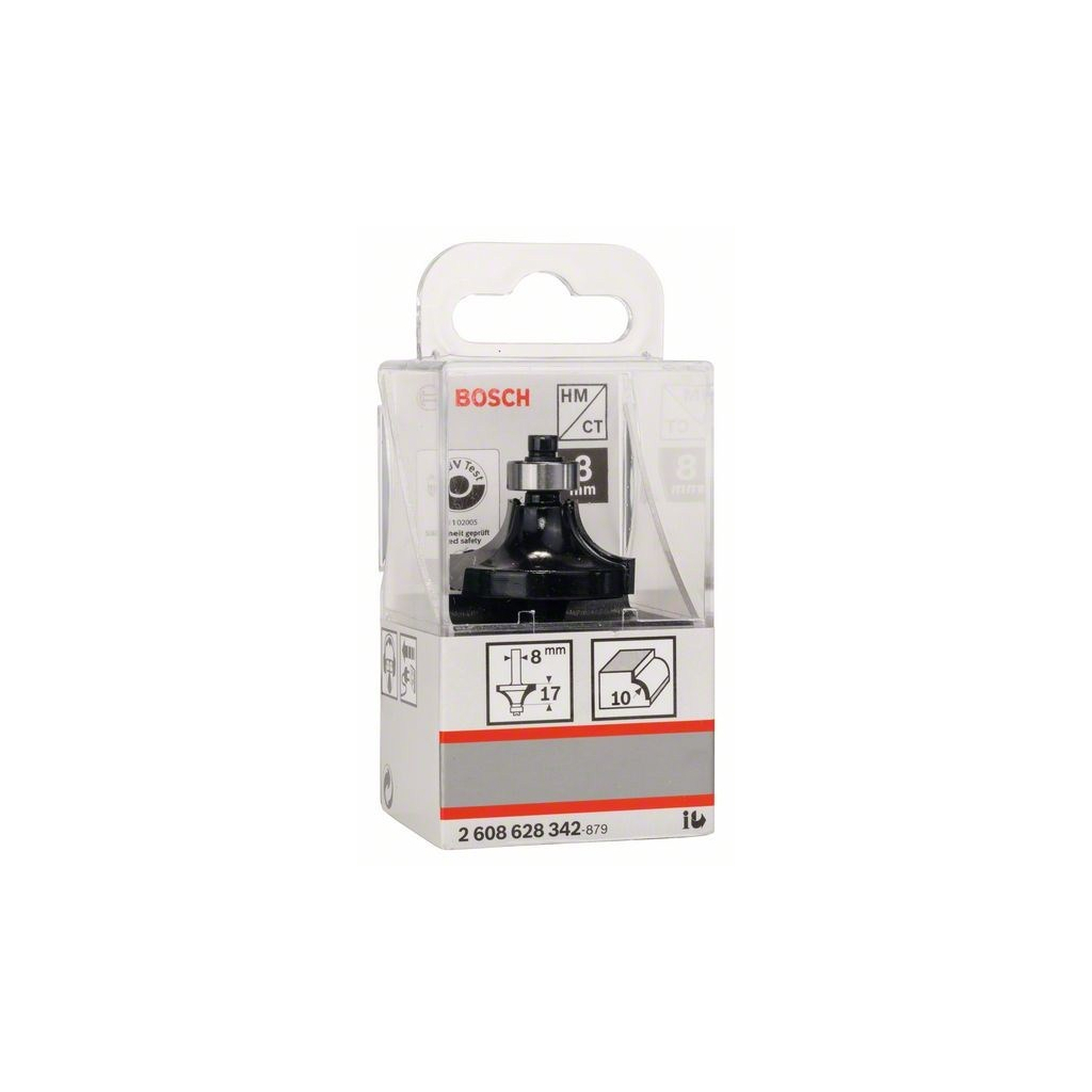 Фреза Bosch Professional карнизна, Std, S8, R10, L16.5 (2.608.628.342) - зображення 5