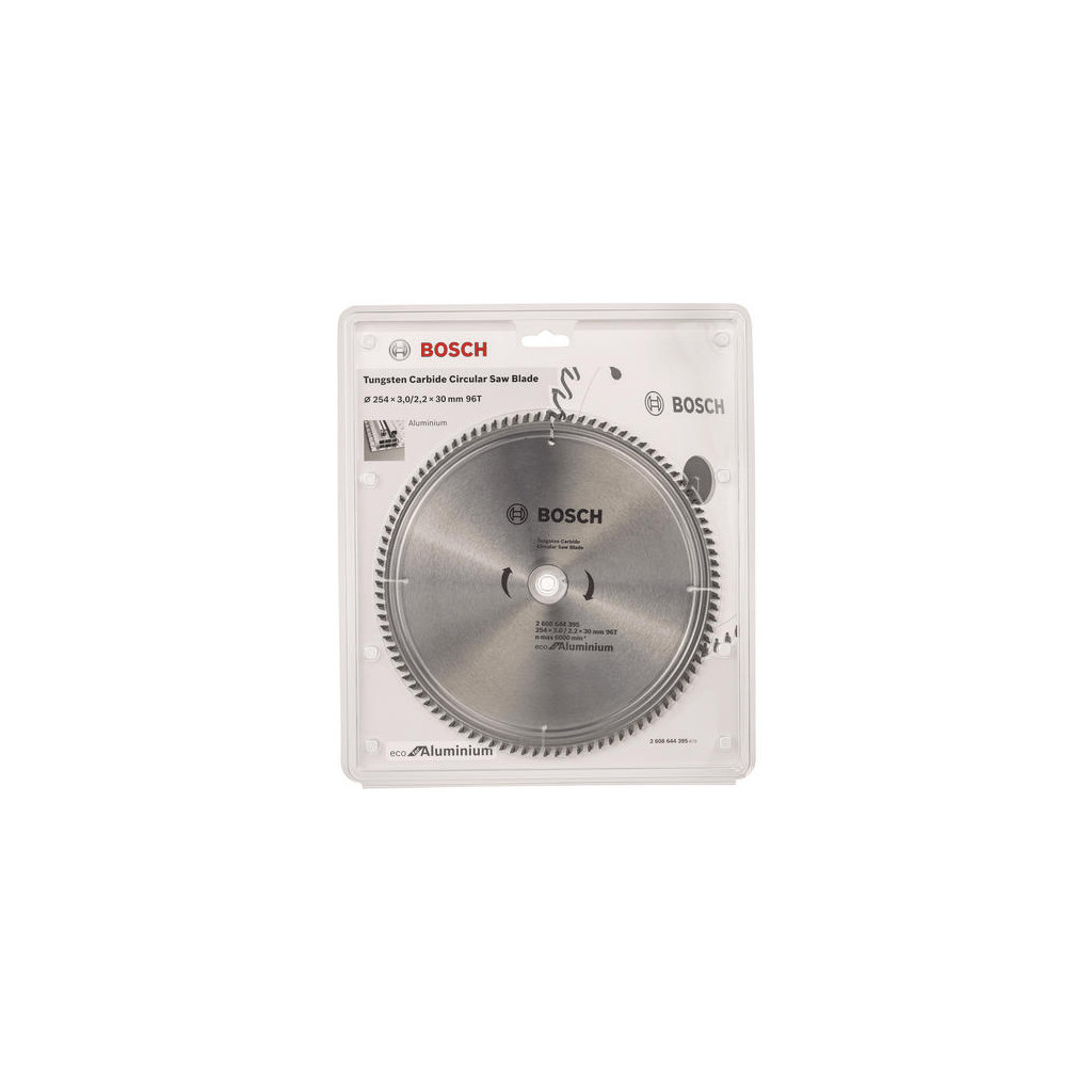 Диск пильний Bosch Eco for Aluminium 254x3x30-96T (2.608.644.395) - зображення 2