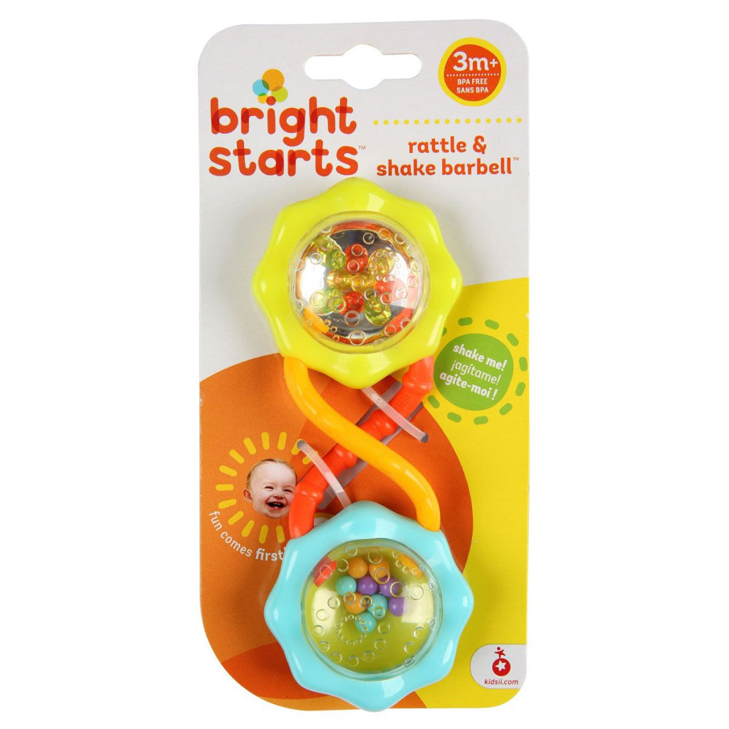 Брязкальце Bright Starts Rattle & Shake Barbell (8188) - зображення 2