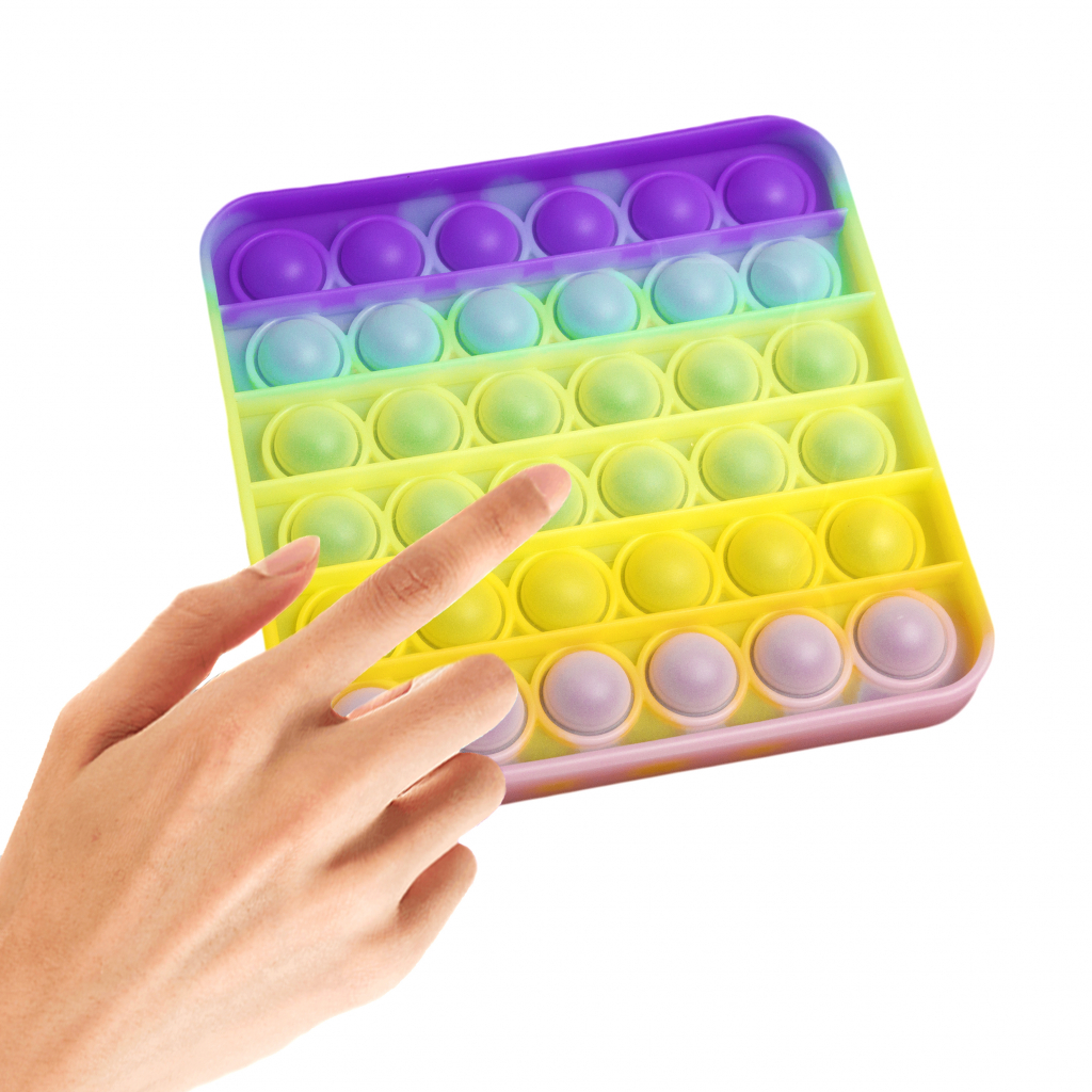 Антистрес Sibelly антистрес Pop It Square Glow in Dark (SB-PPIT-SQL-GD) - изображение 3