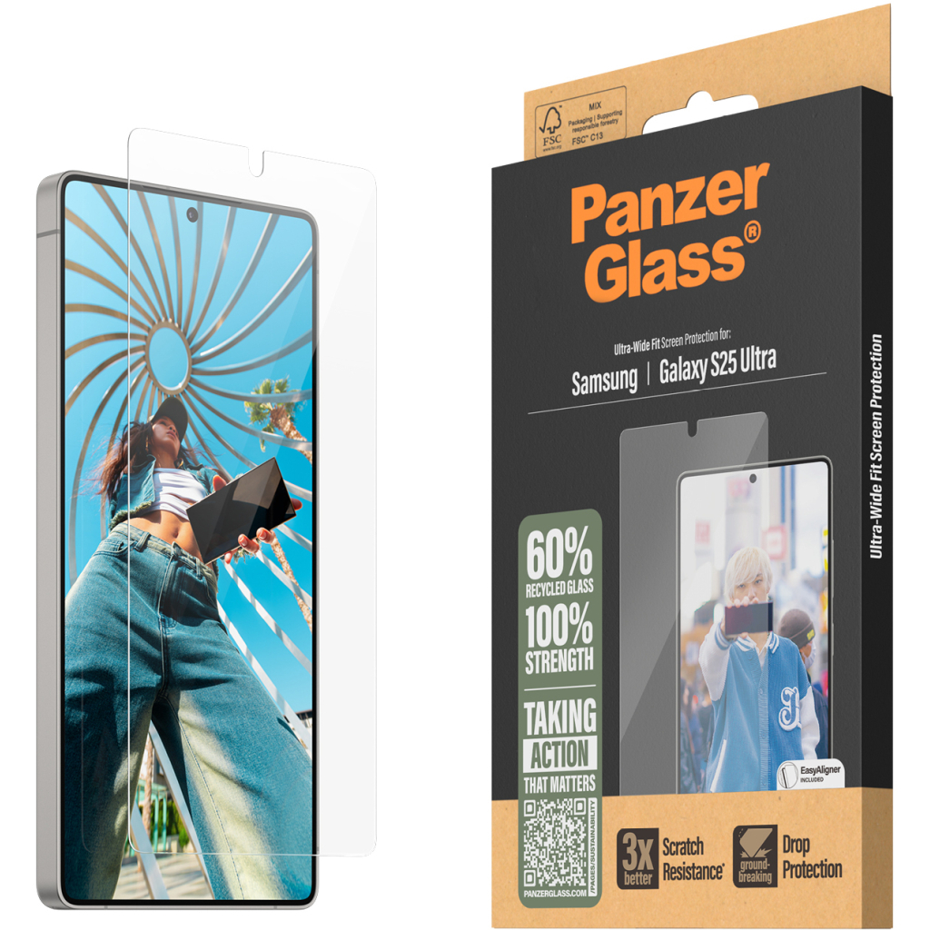 Скло захисне PANZERGLASS Samsung Galaxy S25 Ultra Ultra-Wide Fit (PG_PGRNUWFG38488) - зображення 1
