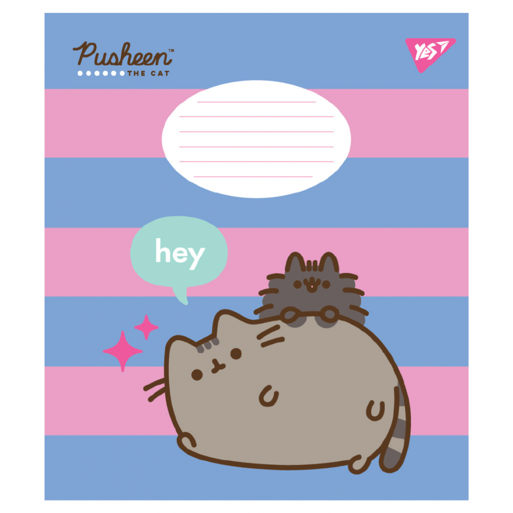 Зошит Yes Pusheen The Cat А5 12 аркушів коса лінія (767614) - зображення 4