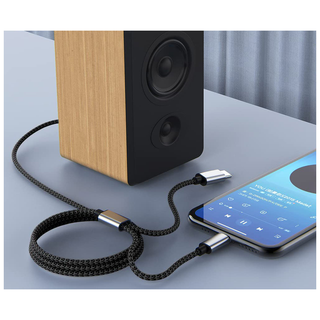 Кабель мультимедійний MH-232 AUX 3.5mm - USB Type-C - Lightning XoKo (XK-MH-232) - изображение 6