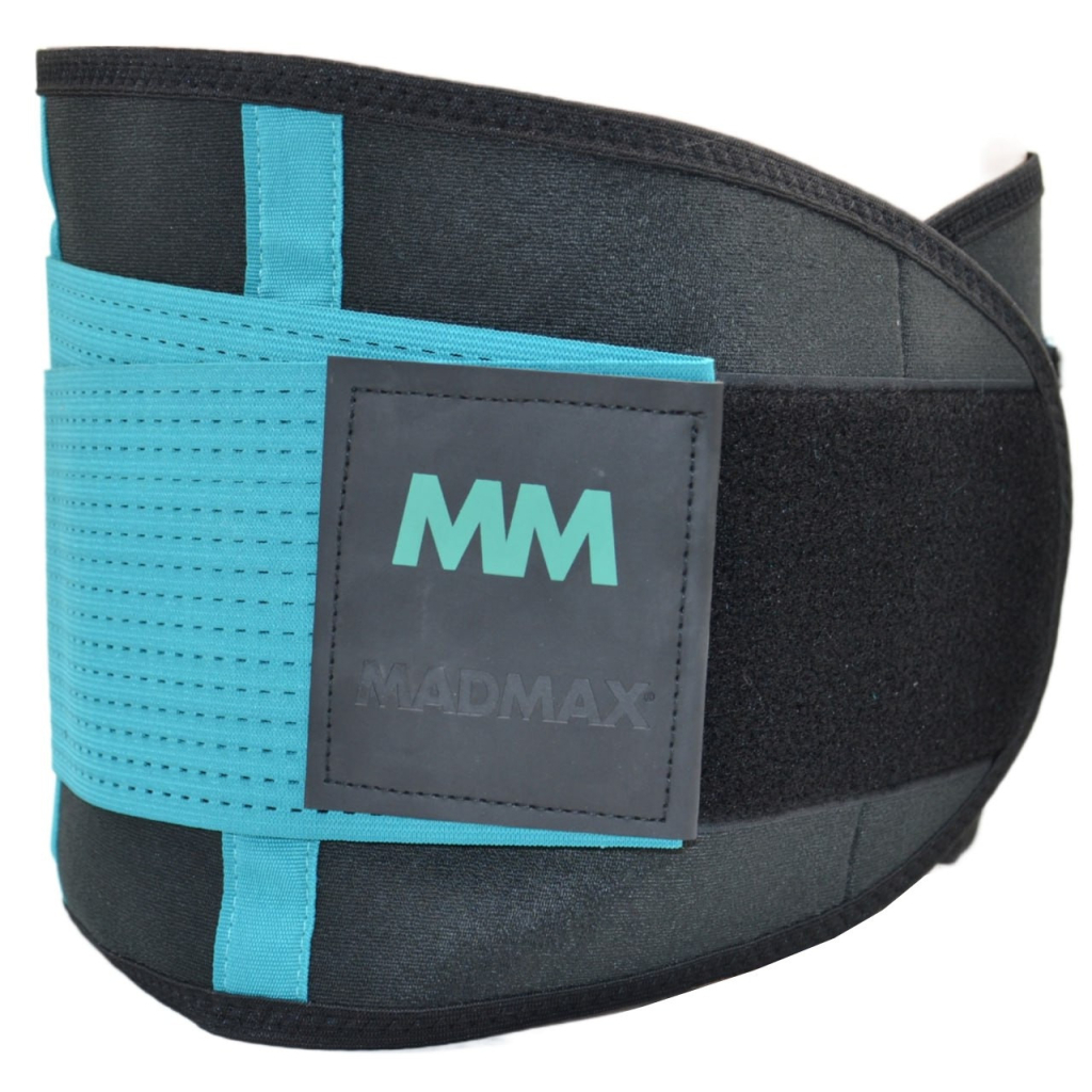 Пояс компресійний MadMax MFA-277 Slimming belt Black/turquoise L (MFA-277-TRQ_L) - изображение 8