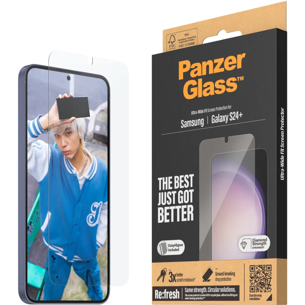 Скло захисне PANZERGLASS Samsung Galaxy S24 Plus Ultra-Wide Fit wA (PG_7351) - зображення 1