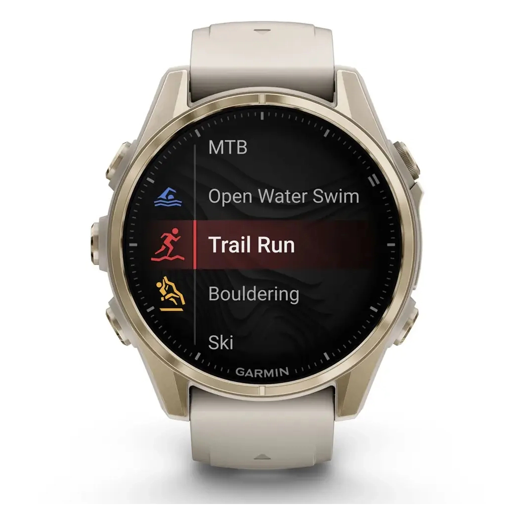 Смарт-годинник Garmin fenix 8 43mm, AMOLED, Saph, SftGldSS/FgGry, FogGry/DkSndbnd, GPS (010-02903-11) - зображення 2
