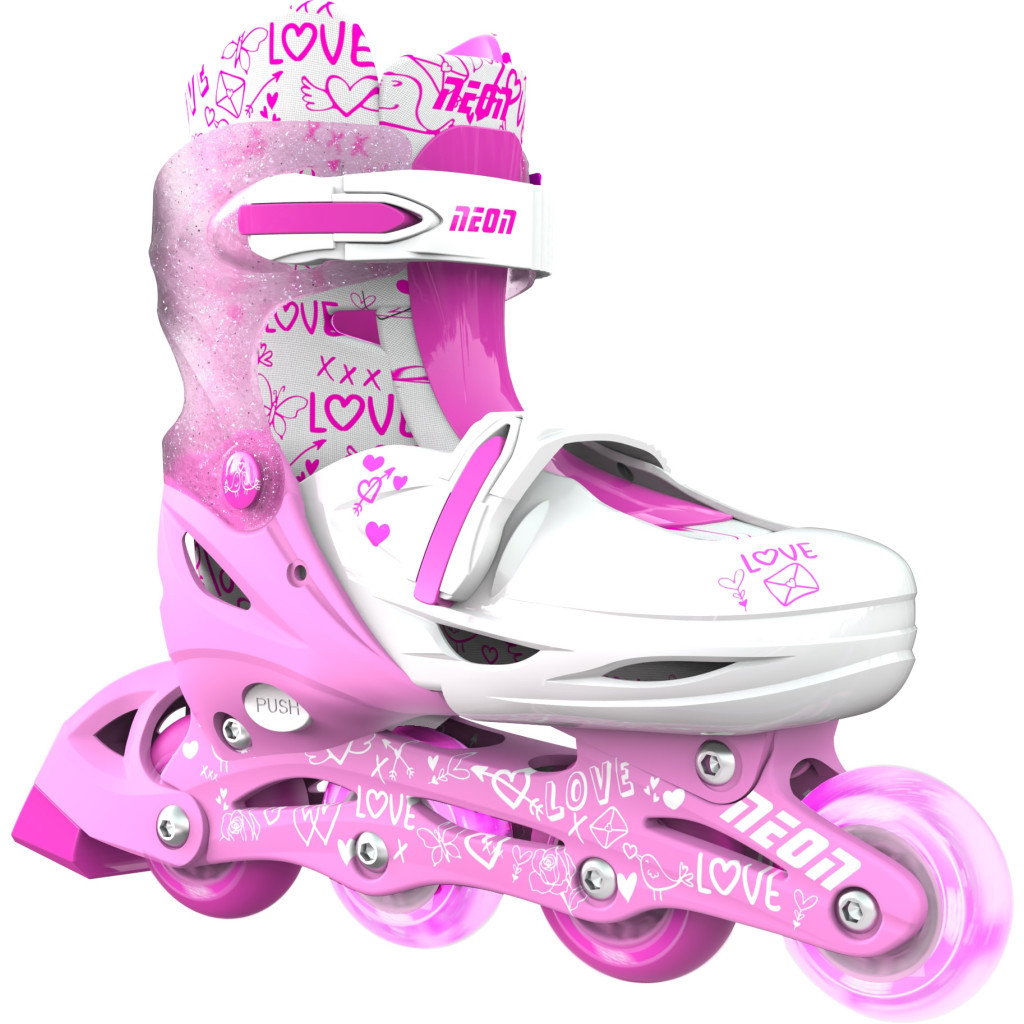 Роликові ковзани Neon Сombo Pink розмір 34-37 (NT10P4) - зображення 3