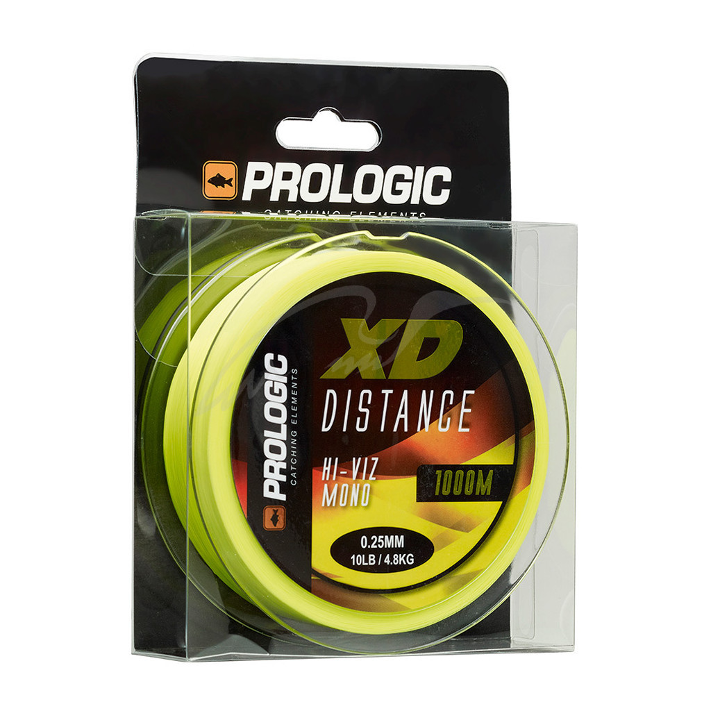 Волосінь Prologic XD Distance Mono 1000m 0.25mm 4.80kg 10Lb Hi-Viz Yellow (1846.19.13) - зображення 1