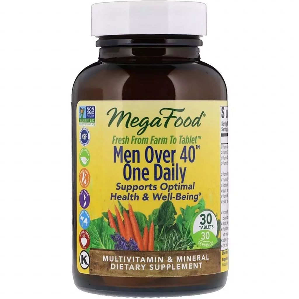Мультивітамін MegaFood Мультивітаміни для чоловіків 40+, Men Over 40 One Daily, 30 (MGF-10268) - зображення 1