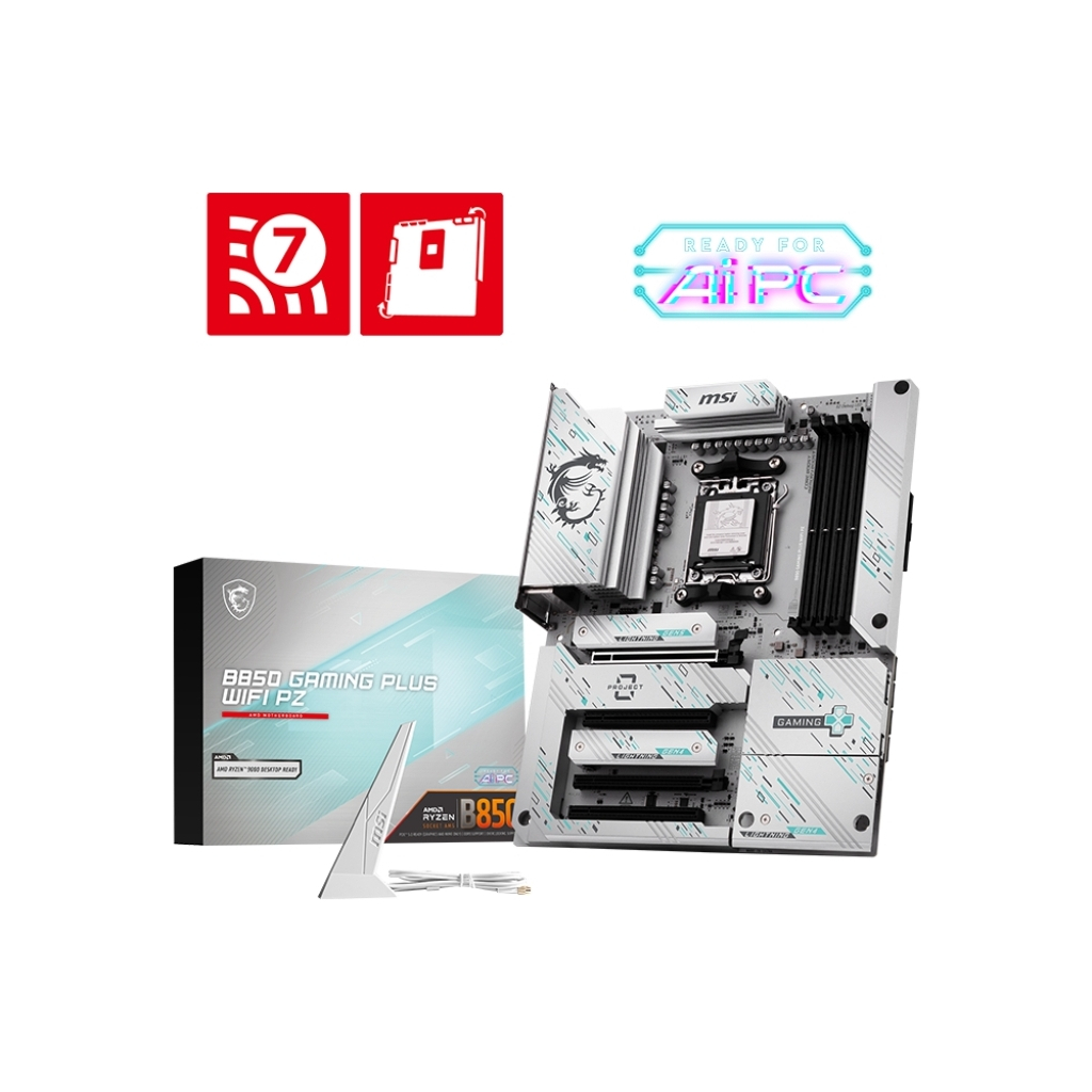 Материнська плата MSI B850 GAMING PLUS WIFI PZ - зображення 5