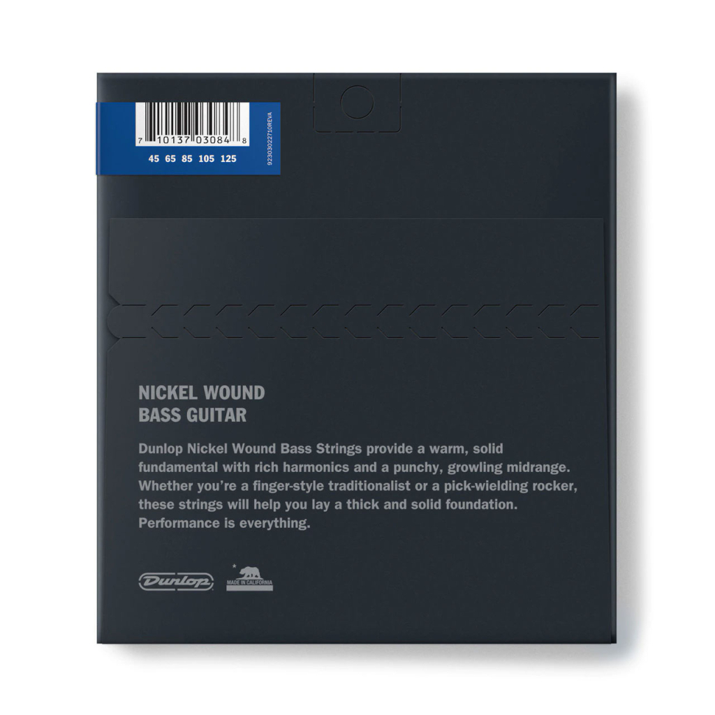 Струни для гітари Jim Dunlop Nickel Wound Bass Strings 45-125 | 5-String (DBN45125) - зображення 2