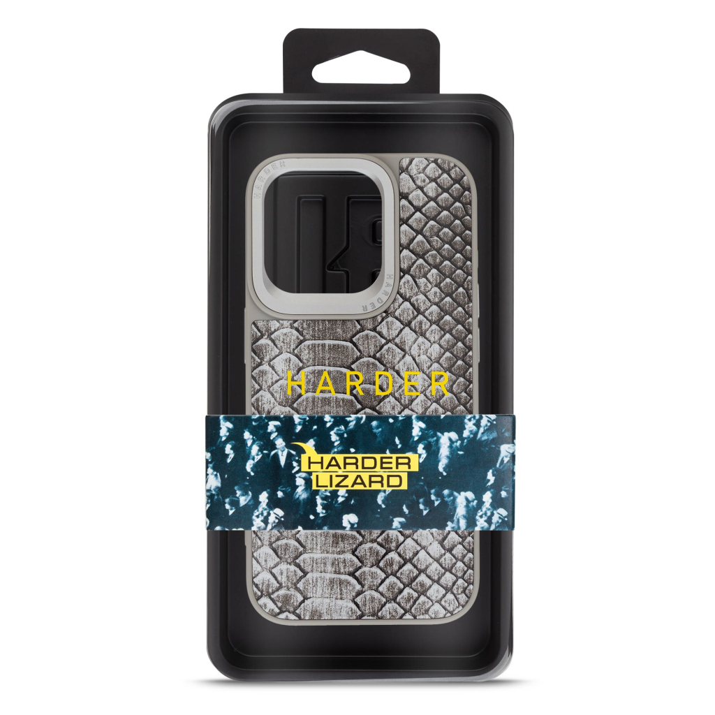 Чохол до мобільного телефона Harder Lizard Apple iPhone 14 Pro Grey (ARM76880) - зображення 3