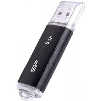 USB флеш накопичувач Silicon Power 8GB Ultima U02 Black USB 2.0 (SP008GBUF2U02V1K) - зображення 2
