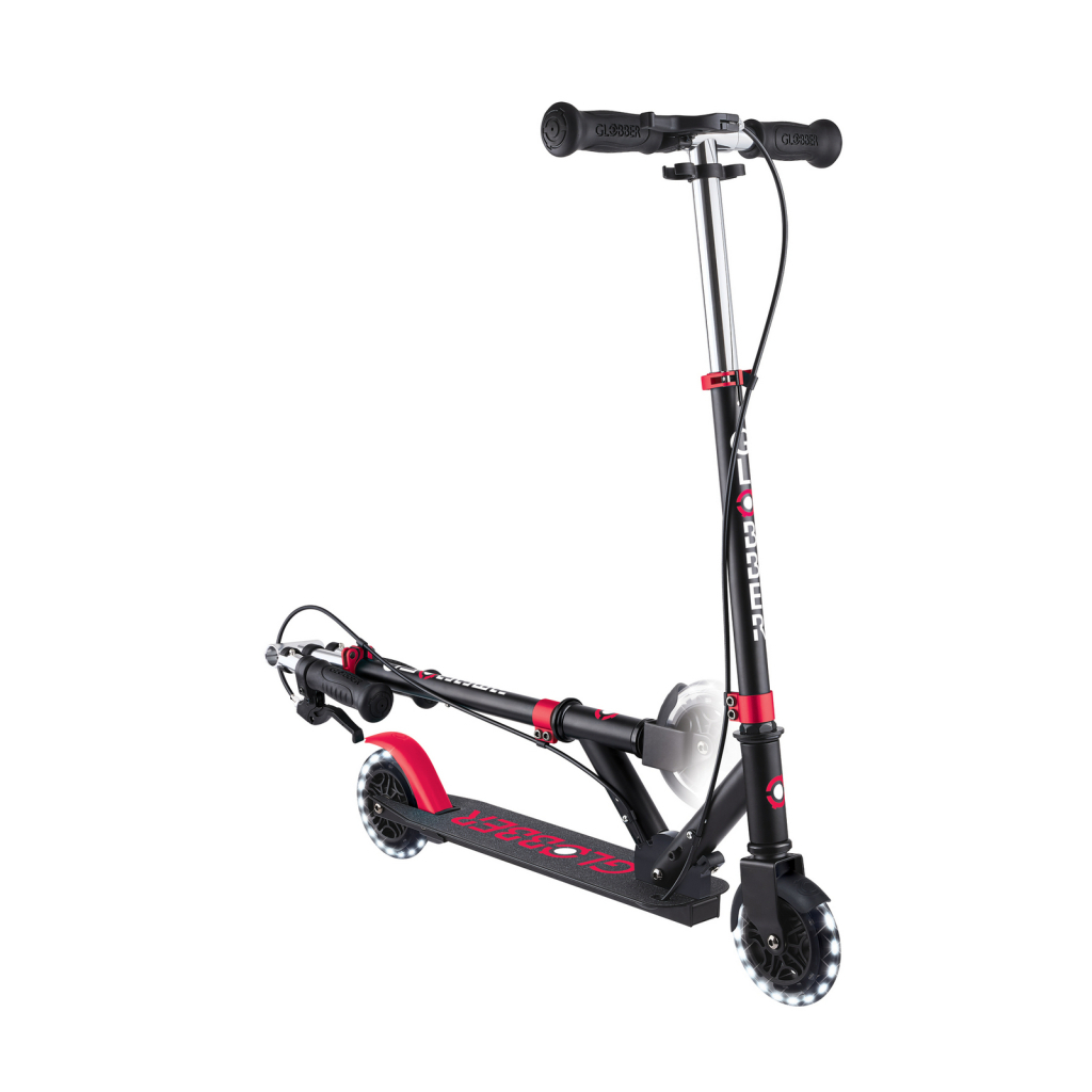 Самокат Globber Flow Element Junior Lights LED,, чорно-червоний (729-102) - изображение 7