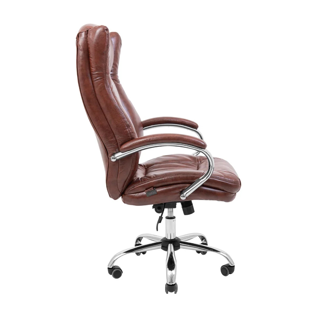 Офісне крісло Richman Сенатор Хром М-2 (Anyfix) Коричневе (IM0000019) - зображення 3
