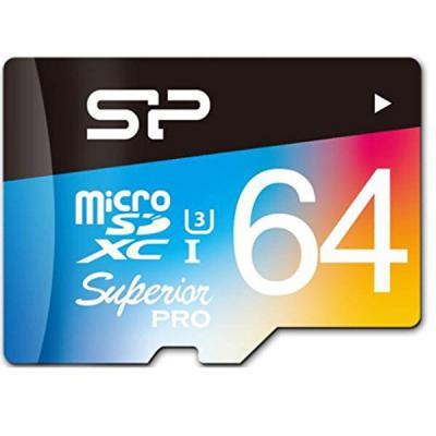 Карта пам'яті Silicon Power 64GB microSD class10 UHS-I Superior PRO COLOR (SP064GBSTXDU3V20SP) - зображення 2