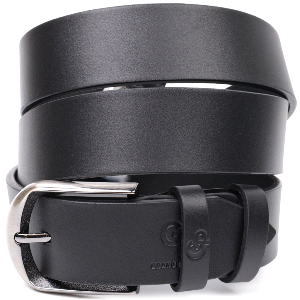 Ремінь Grande Pelle Брючний з натуральної шкіри Чорний (11680) - зображення 1