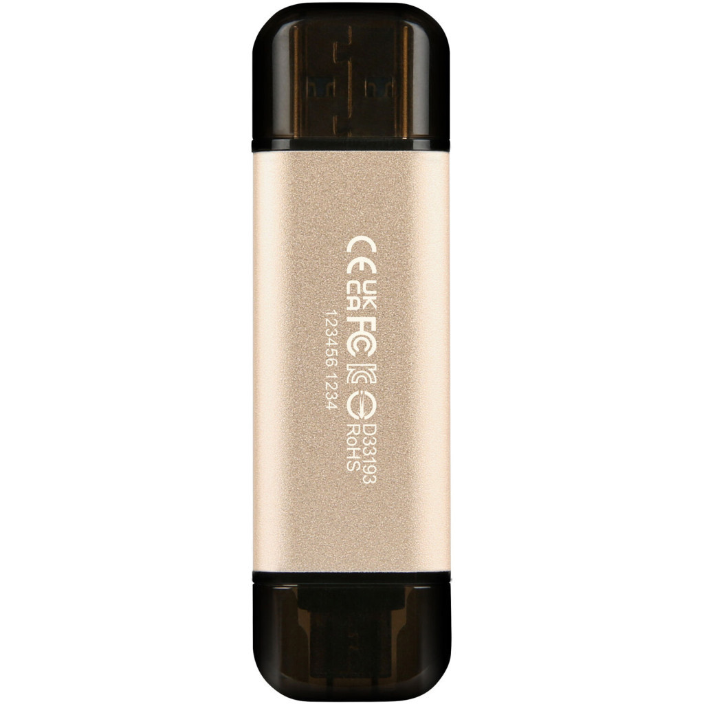 USB флеш накопичувач Transcend 512GB JetFlash 930C Gold-Black USB 3.2/Type-C (TS512GJF930C) - изображение 7