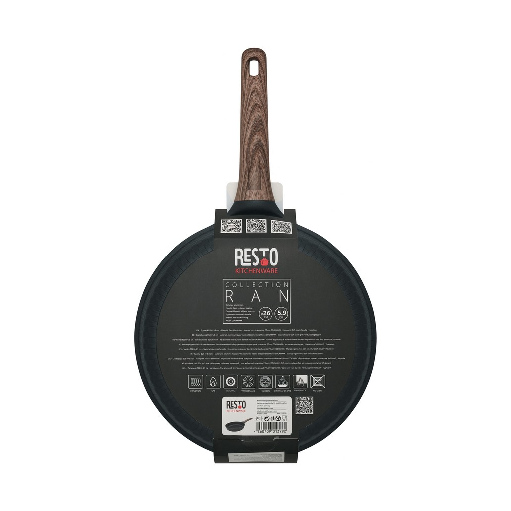 Сковорода Resto Ran чорна 26 см (93910) - зображення 9