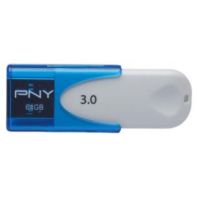 USB флеш накопичувач PNY flash 64GB Attache4 Blue USB 3.0 (FD64ATT430-EF) - зображення 1