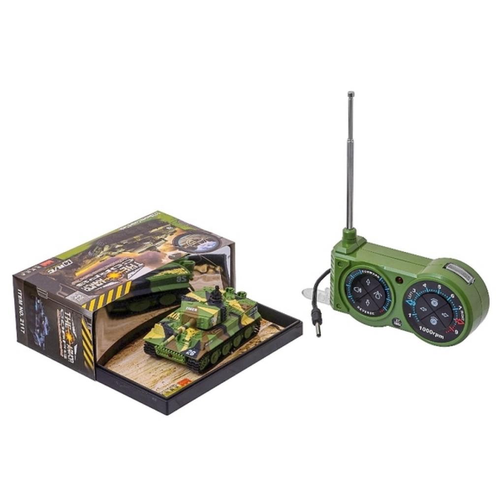 Радіокерована іграшка Great Wall Toys Танк мікро 1:72 Tiger зі звуком (хакі зелений) (GWT2117-1) - зображення 5