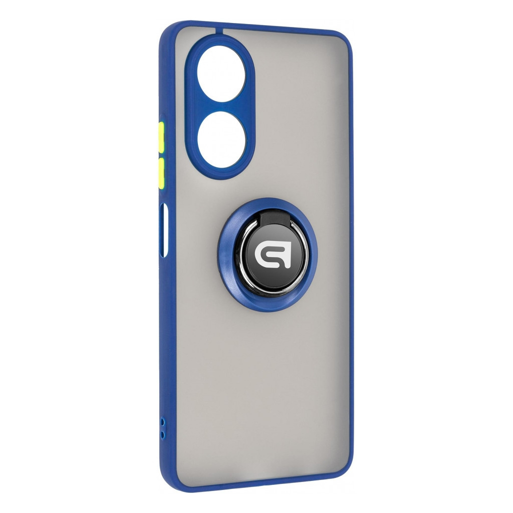 Чохол до мобільного телефона Armorstandart Frosted Matte Ring OPPO A58 4G Navy Blue (ARM72705) - зображення 1