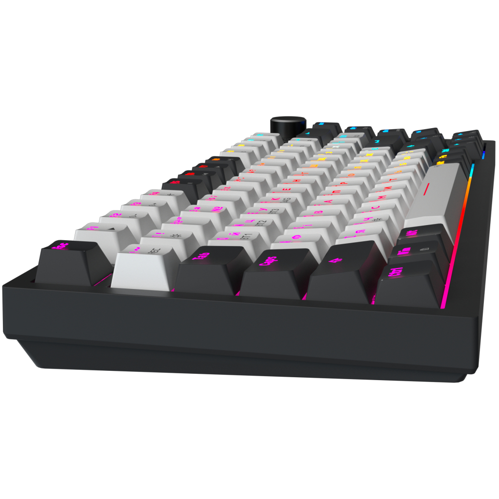 Клавіатура GamePro Asgard Valhalla Pro Rainy Switch Bluetooth/2.4G/USB USB White with display (MK160W-D-Pro) - зображення 4