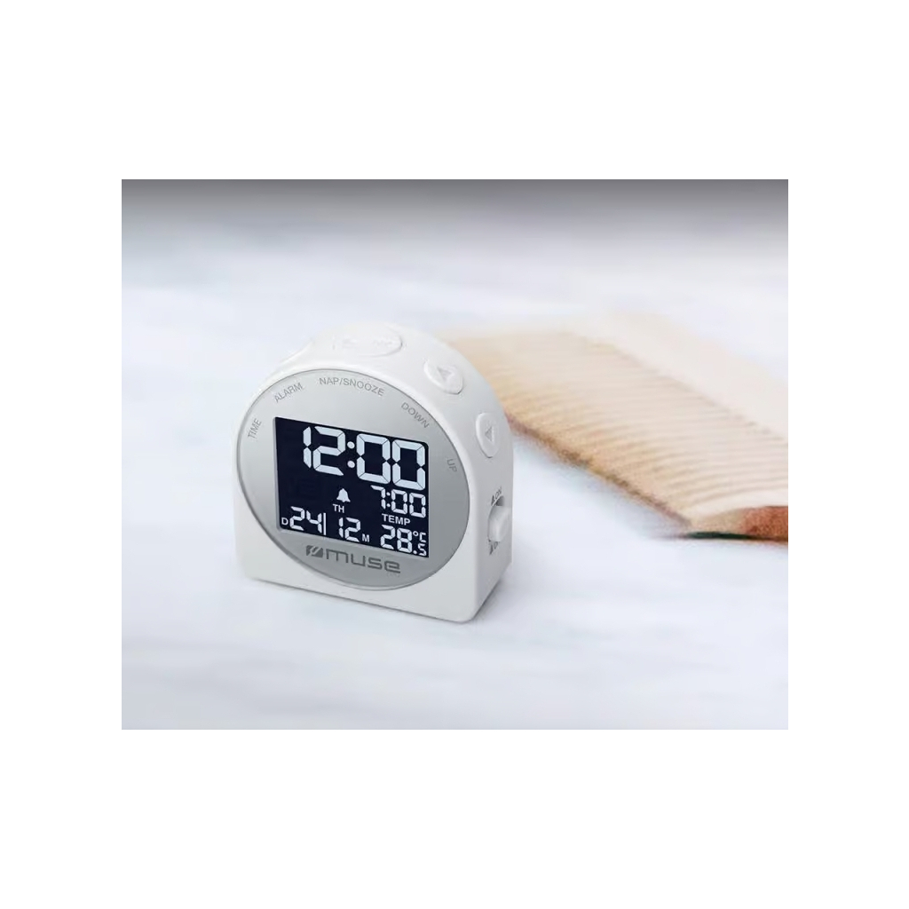 Настільний годинник Muse цифровий сірий (M-09 CW) - зображення 4
