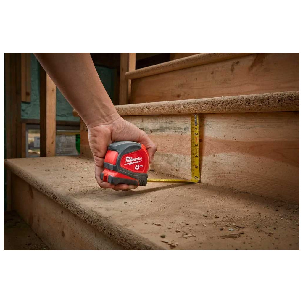 Рулетка Milwaukee Pro Compact 8м, 25мм (4932459594) - зображення 9