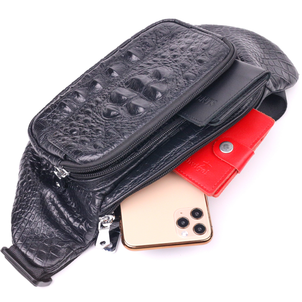 Сумка Vintage З натуральної шкіри Чорна (21297) - зображення 7