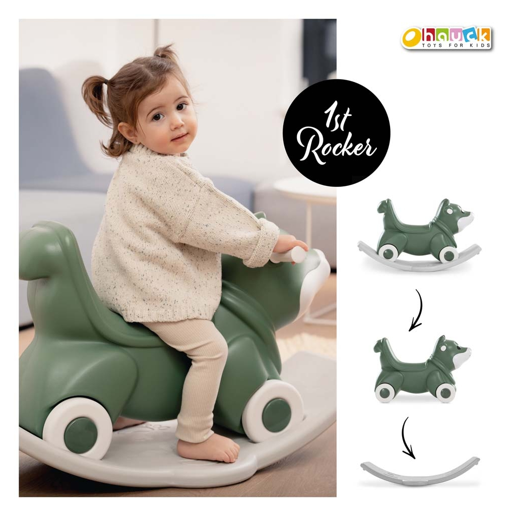 Чудомобіль Hauck 1st Rocker 3 в 1 (Fox Green) (80500-2) - изображение 8