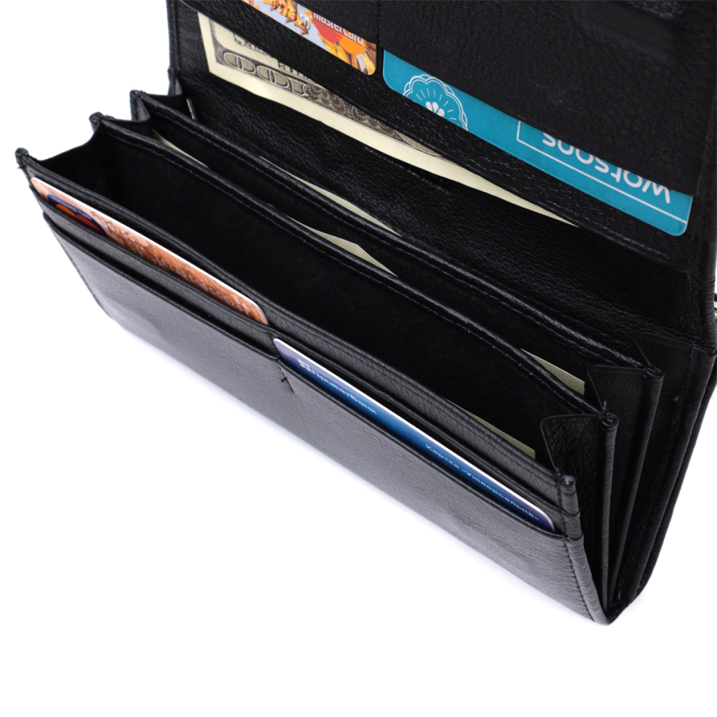 Гаманець ST Leather З кишенею для монет з натуральної шкіри Чорний (22691) - зображення 9