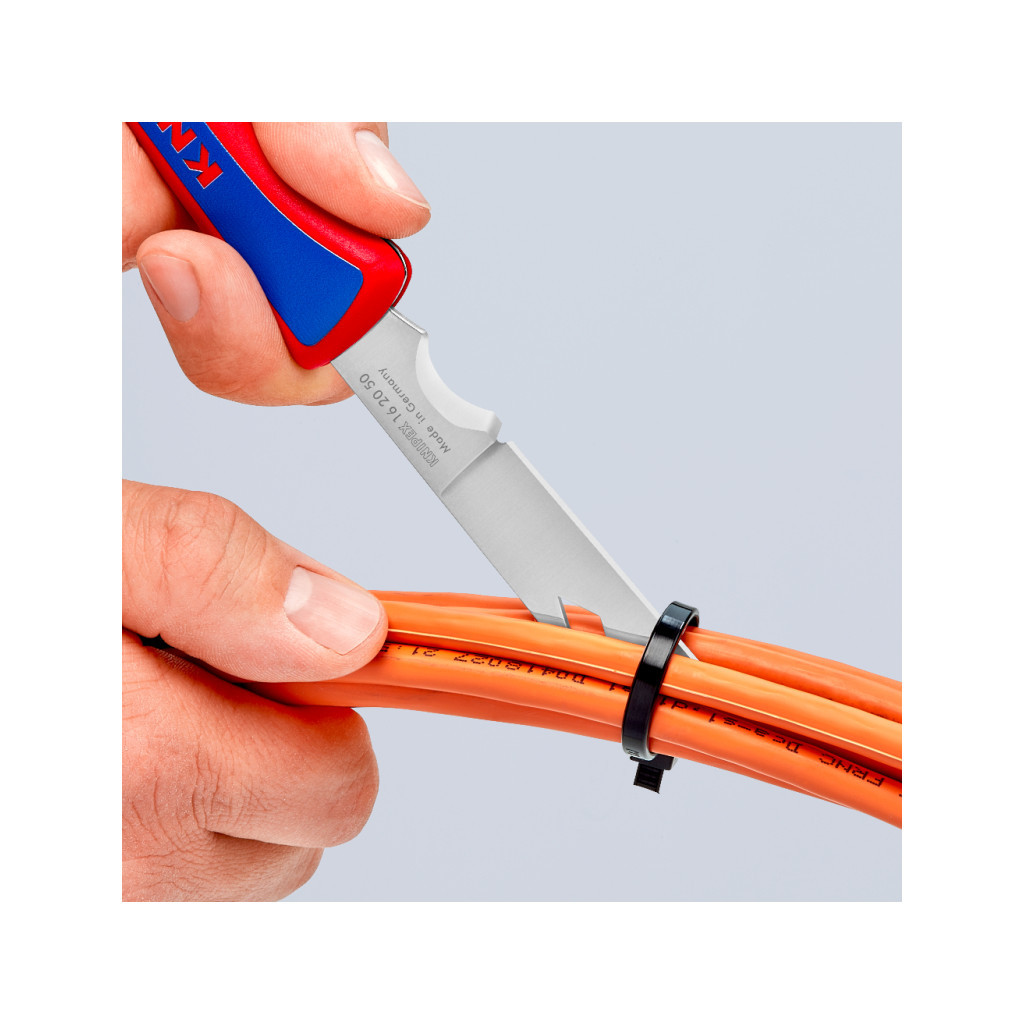 Ніж монтажний KNIPEX електрика складний (16 20 50 SB) - зображення 5